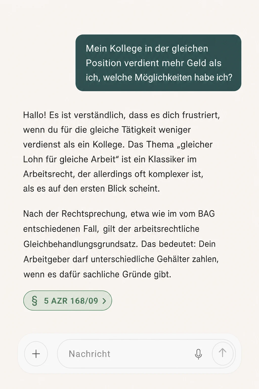 Frage im Anwalt GURU Chat stellen
